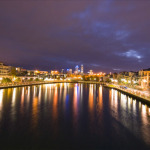 Claisebrook Cove by night