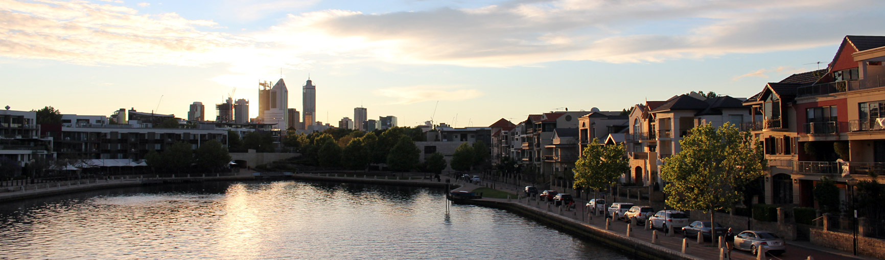 Perth from Claisebrook Cove